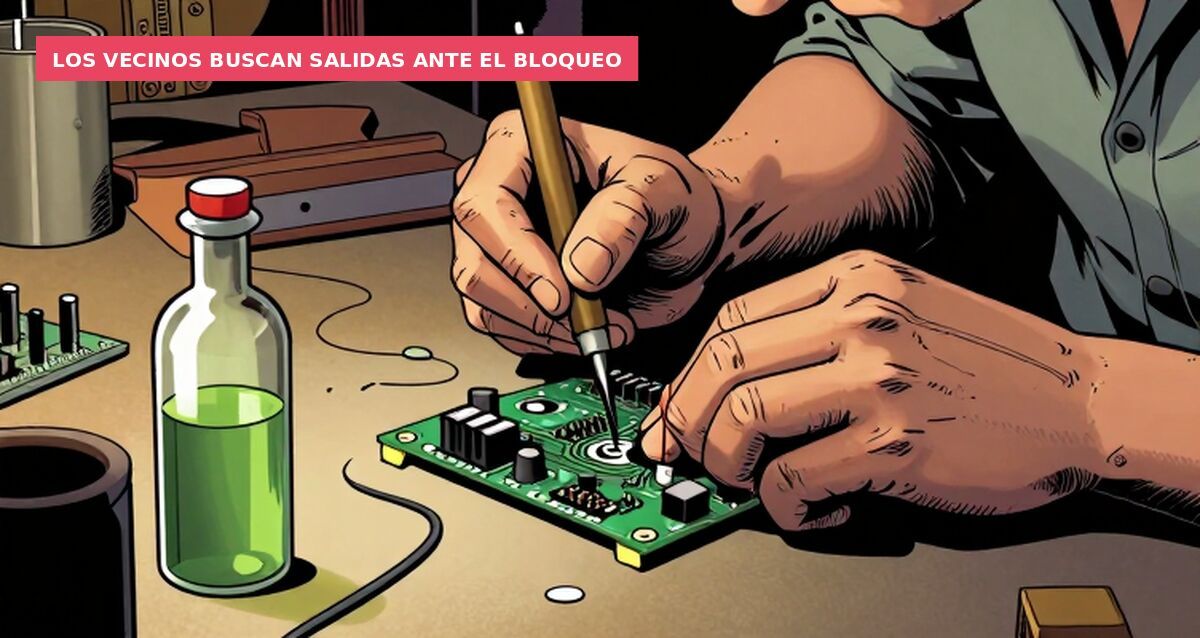 Los vecinos buscan salidas ante el bloqueo