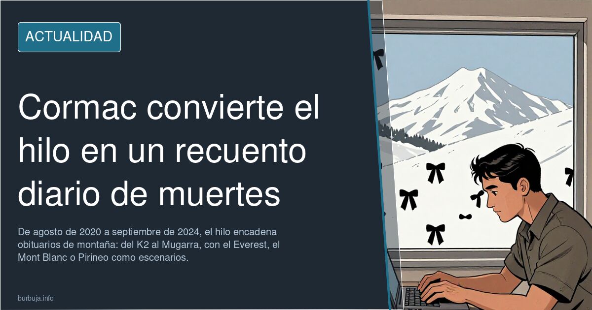Cormac convierte el hilo en un recuento diario de muertes
