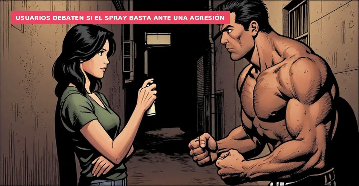 Usuarios debaten si el spray basta ante una agresión
