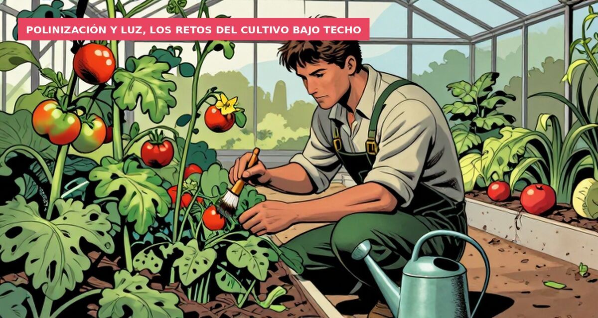 Polinización y luz, los retos del cultivo bajo techo
