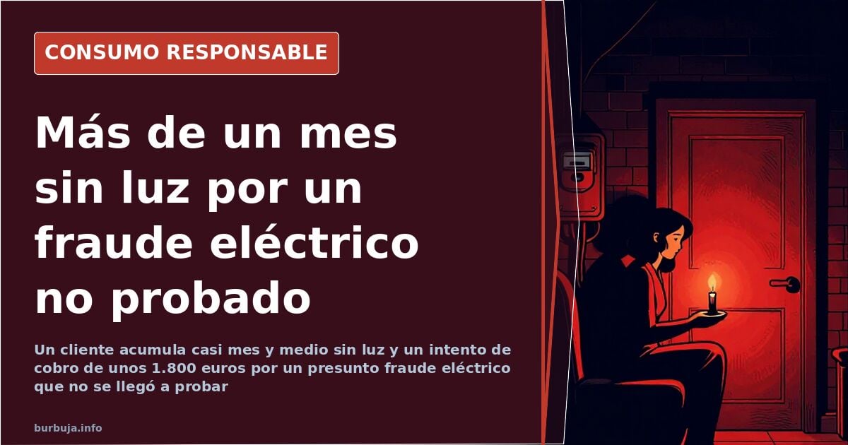 Endesa sperrt Strom für sechs Wochen wegen unbewiesenem Betrugsvorwurf