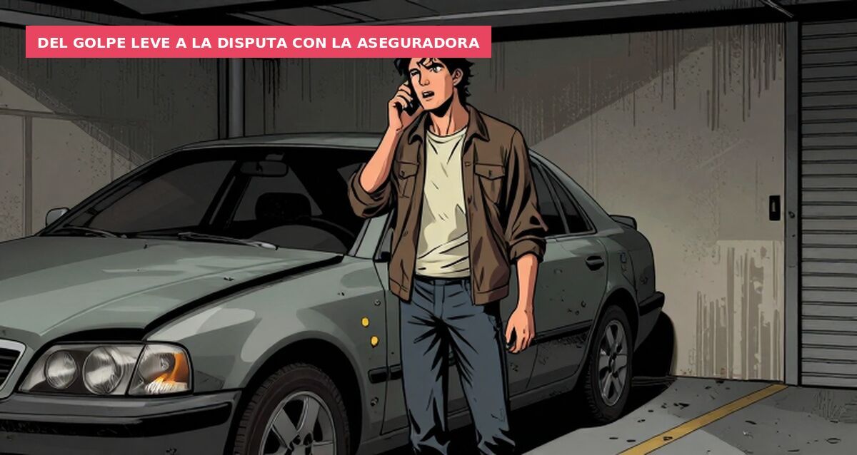 Del golpe leve a la disputa con la aseguradora