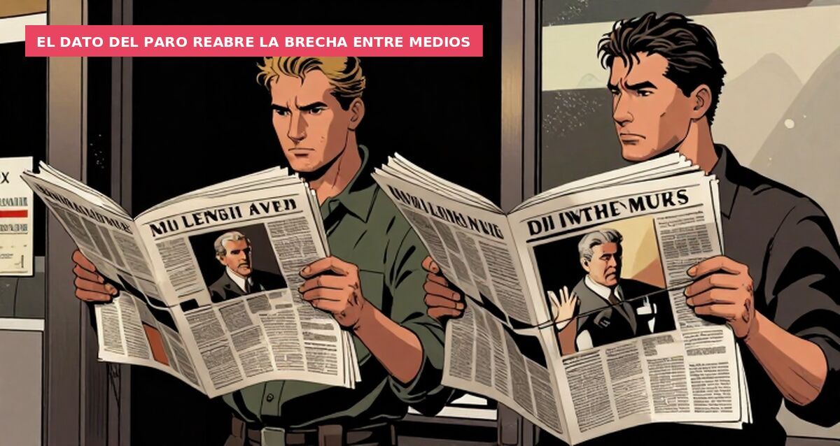 El dato del paro reabre la brecha entre medios