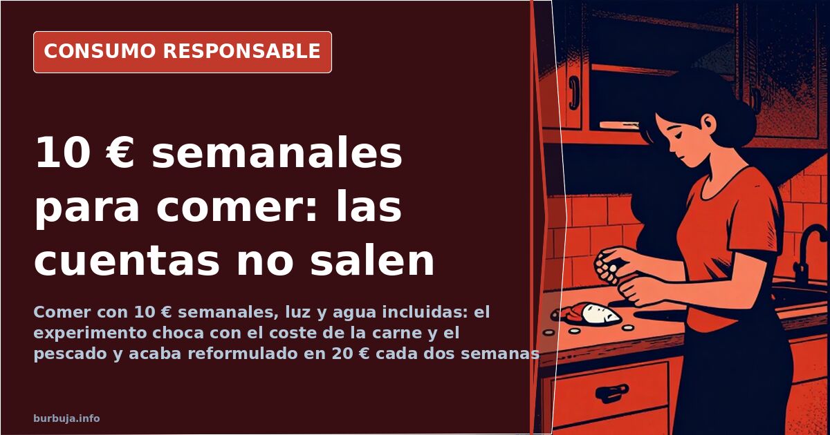 Cesta de la compra con legumbres, arroz, huevos y carne picada sobre el mostrador de un supermercado para comer con 10 euros 