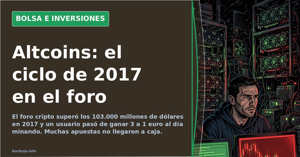 Pantalla de trading con gráficos de velas japonesas en rojo y verde mostrando la evolución de las altcoins y su volatilidad