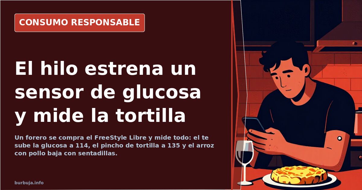 El hilo estrena un sensor de glucosa y mide la tortilla