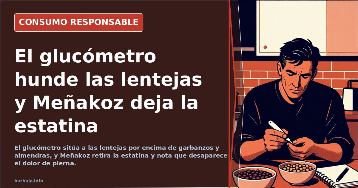 El glucómetro hunde las lentejas y Meñakoz deja la estatina