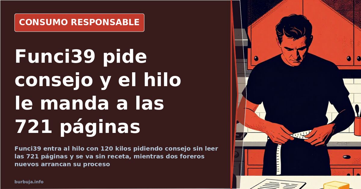 Funci39 pide consejo y el hilo le manda a las 721 páginas