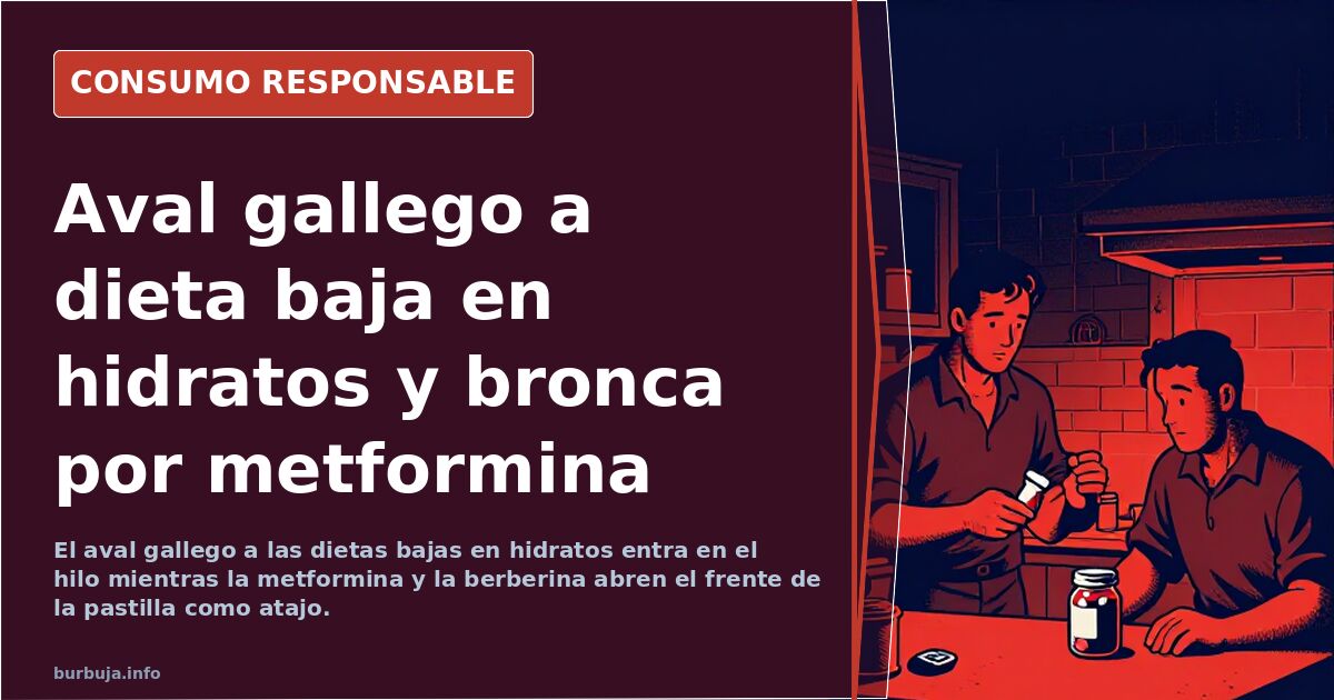 Aval gallego a dieta baja en hidratos y bronca por metformina