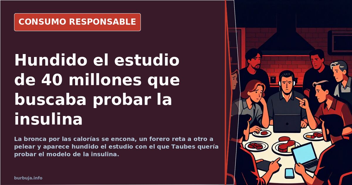 Hundido el estudio de 40 millones que buscaba probar la insulina