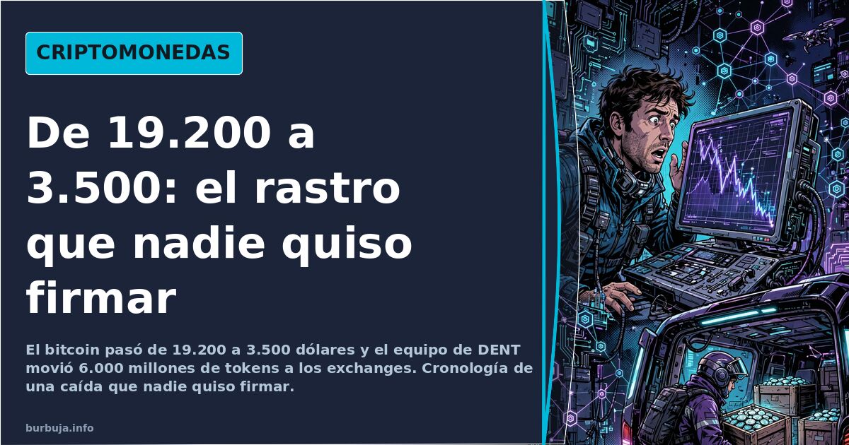 Red de nodos y circuitos sobre fondo oscuro que ilustra la caída y la especulación con altcoins y el bitcoin