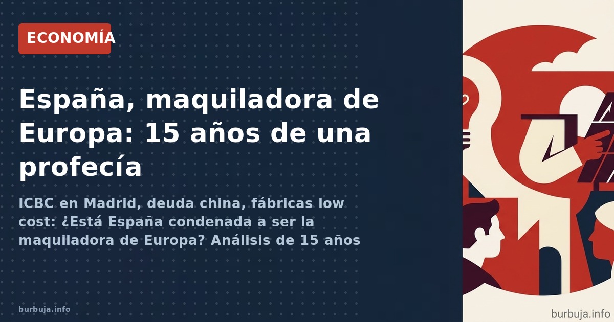 España, ¿maquiladora de China? El ICBC abrió en Madrid en 2011. Quince años después, el dilema es claro: alianza estratégica 