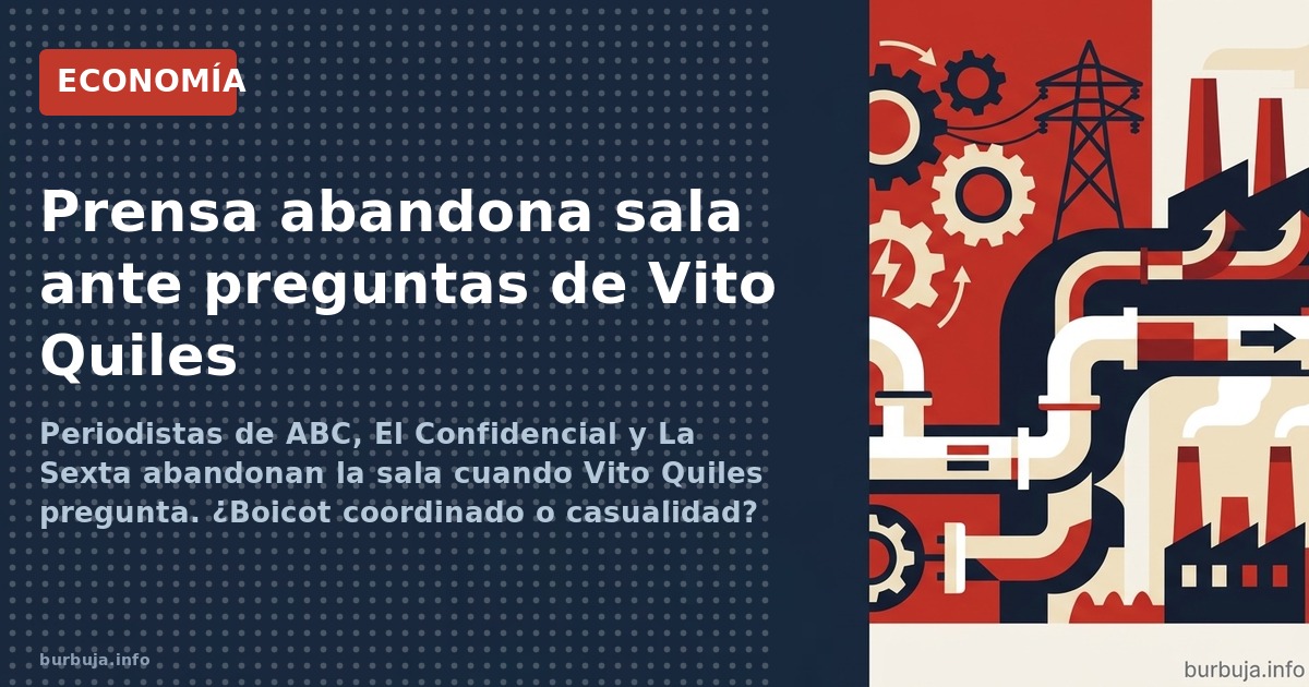 Periodistas de ABC, El Confidencial y La Sexta abandonan la sala cuando Vito Quiles pregunta. ¿Boicot coordinado o casualidad