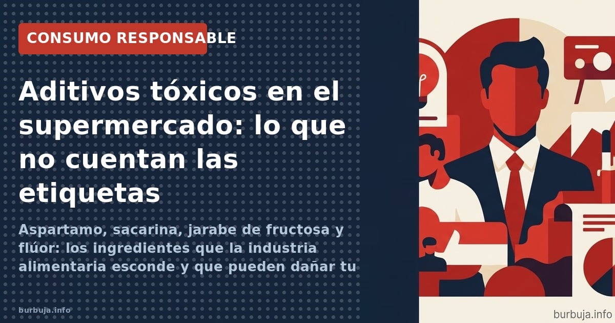 De la sacarina al EDTA: un recopilatorio ciudadano destapa los aditivos más polémicos de los supermercados, con estudios que 