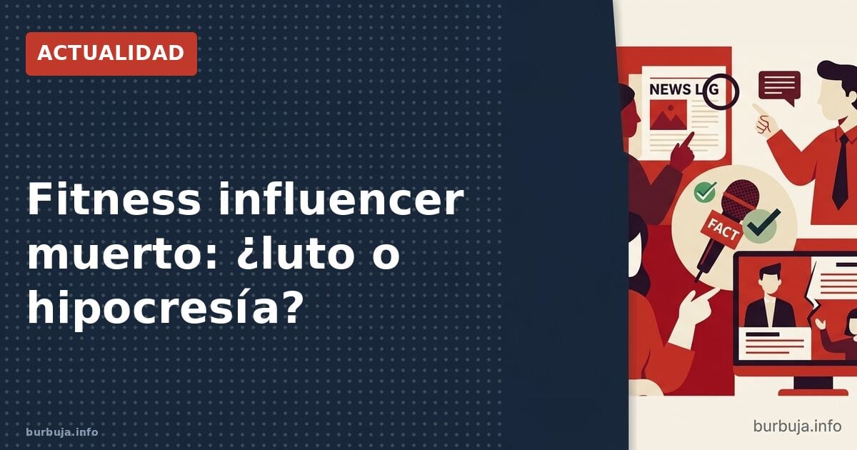 Fitness influencer muerto: ¿luto o hipocresía?