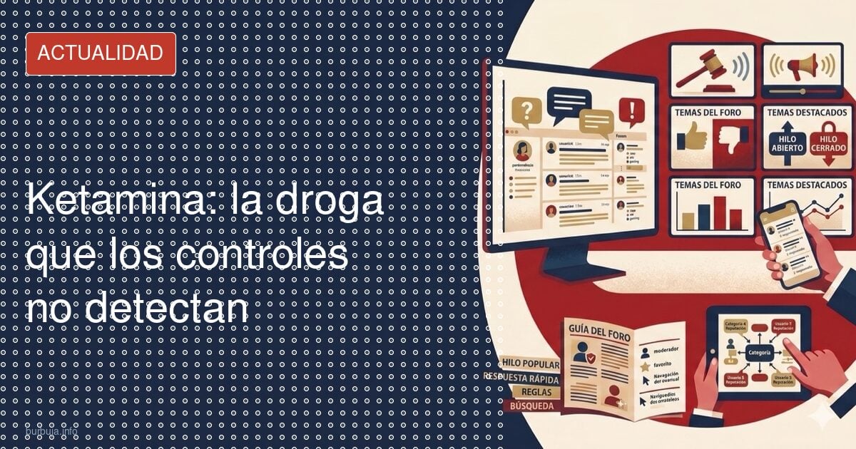 Ketamina: la droga que los controles no detectan
