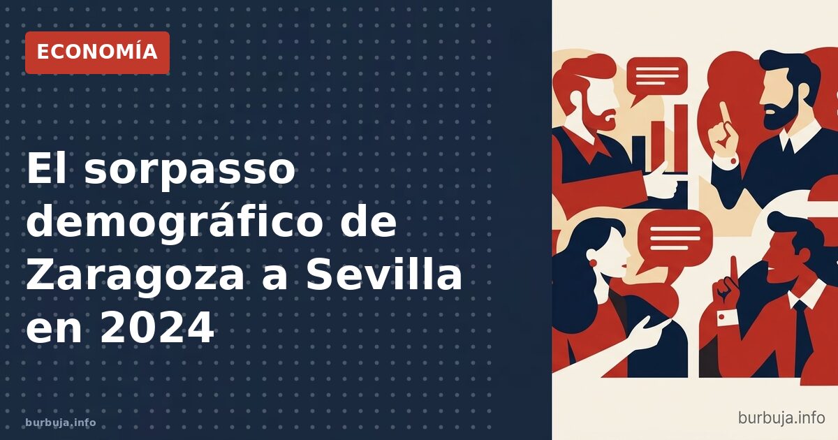 El sorpasso demográfico de Zaragoza a Sevilla en 2024