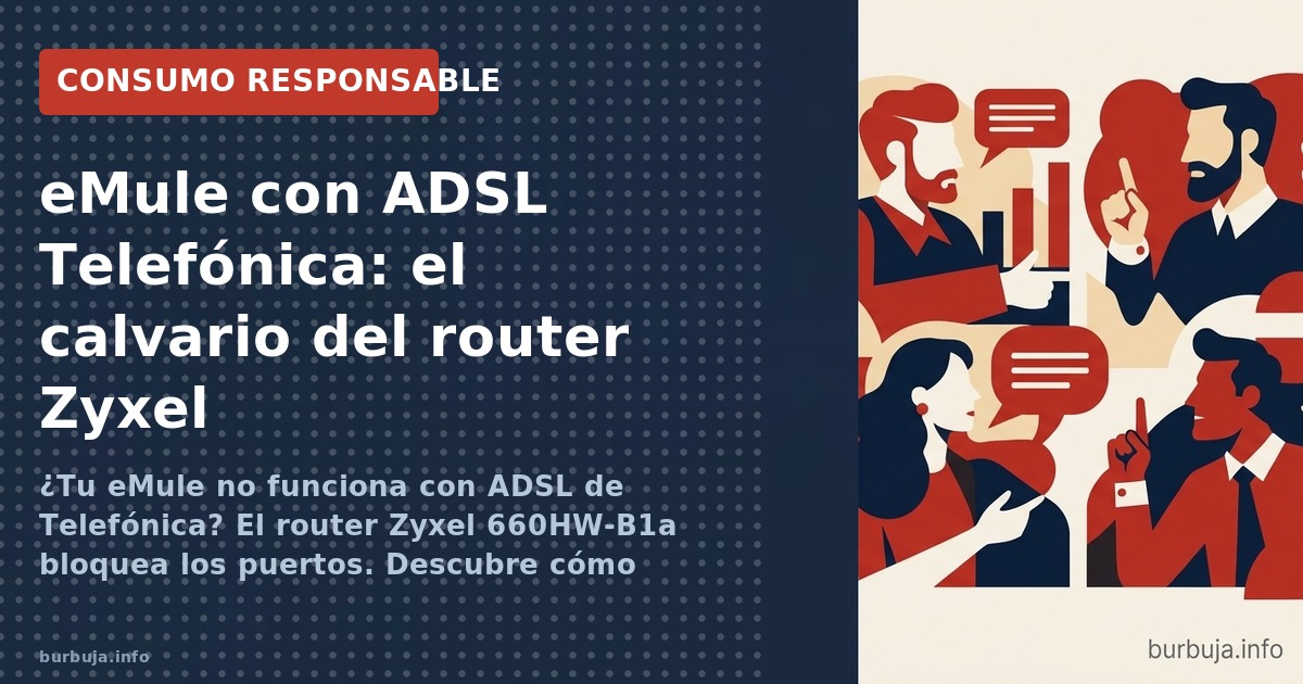 Problemas de eMule con ADSL de Telefónica y router Zyxel: UPnP falla, más de 100 descargas pendientes. ¿Solución? Dreamule, t