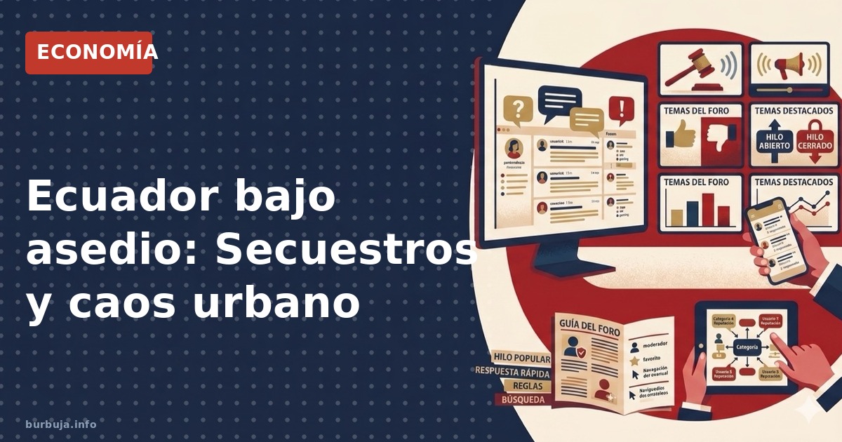 Ecuador bajo asedio: Secuestros y caos urbano