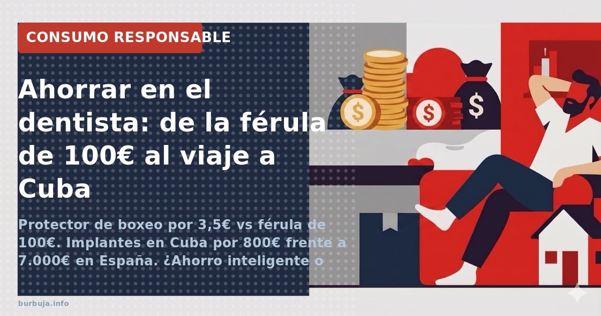 Protector de boxeo por 3,5€ vs férula de 100€. Implantes en Cuba por 800€ frente a 7.000€ en España. ¿Ahorro inteligente o ri