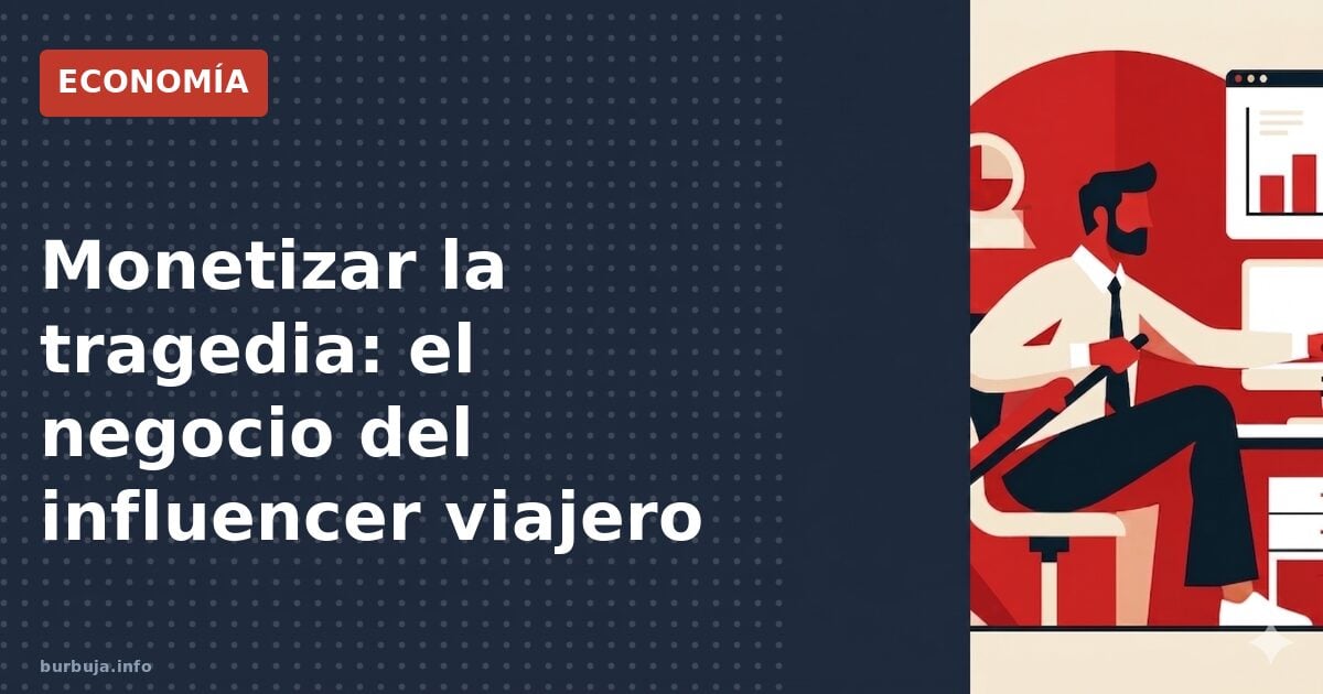 Monetizar la tragedia: el negocio del influencer viajero