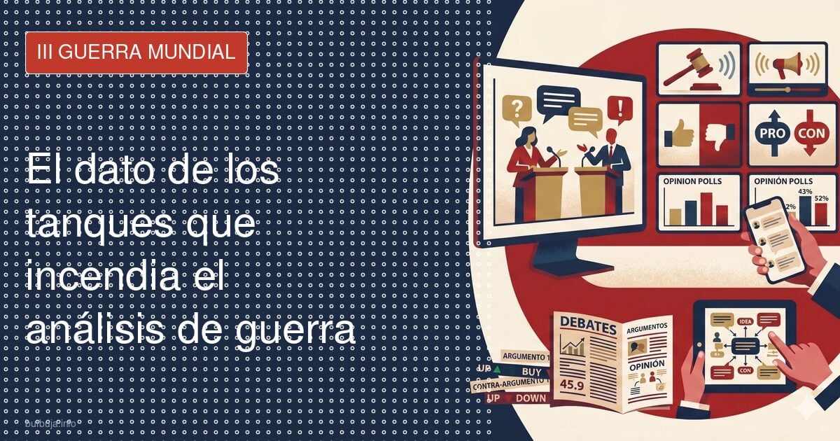El dato de los tanques que incendia el análisis de guerra