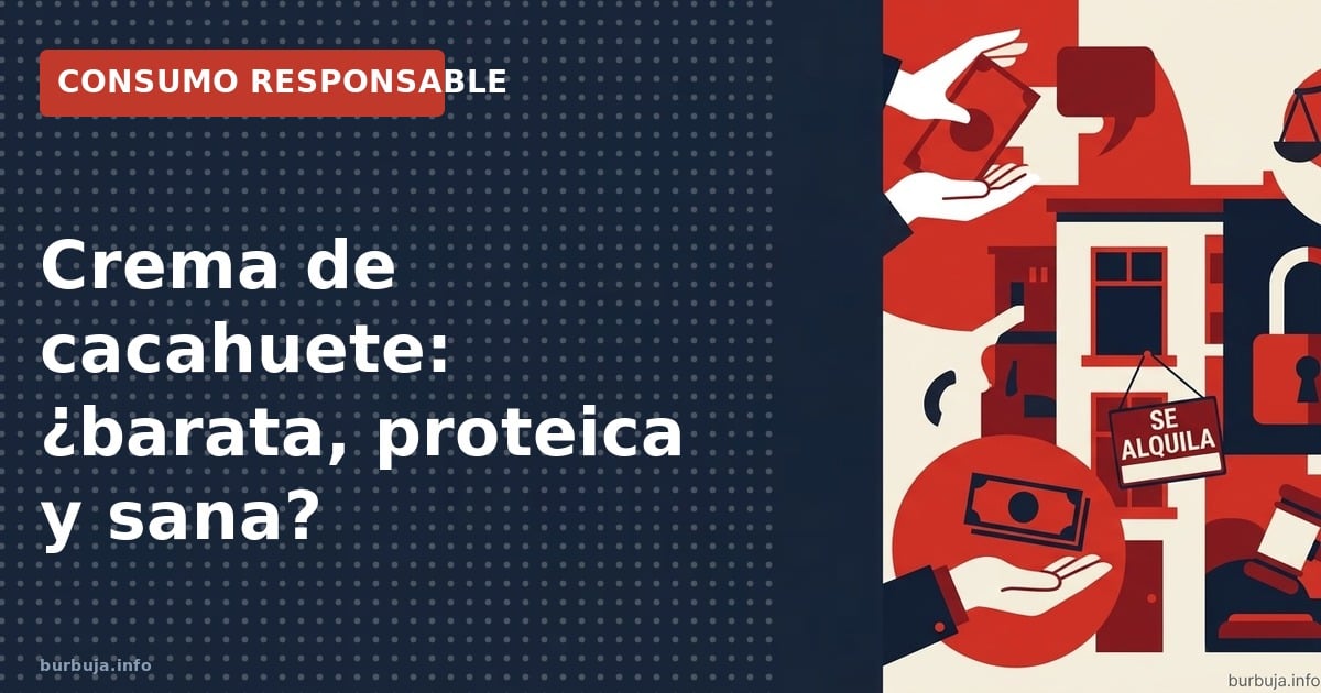 Crema de cacahuete: ¿barata, proteica y sana?