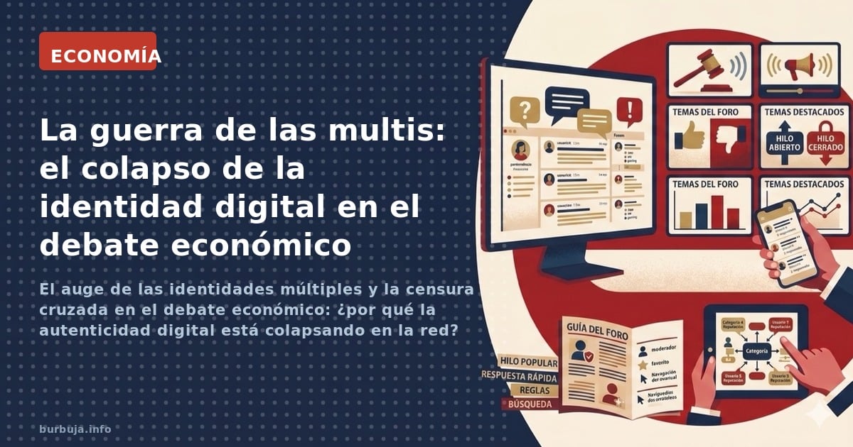 El auge de las identidades múltiples y la censura cruzada en el debate económico: ¿por qué la autenticidad digital está colap