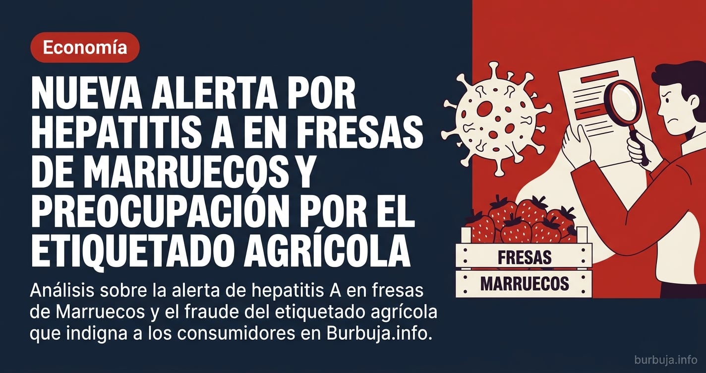 Cajas de fresas de Marruecos apiladas en un centro de distribución tras la alerta sanitaria por hepatitis A