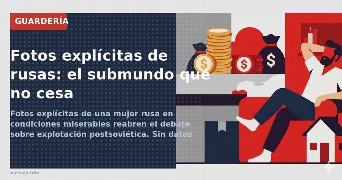 Fotos explícitas de una mujer rusa en condiciones miserables reabren el debate sobre explotación postsoviética. Sin datos fia