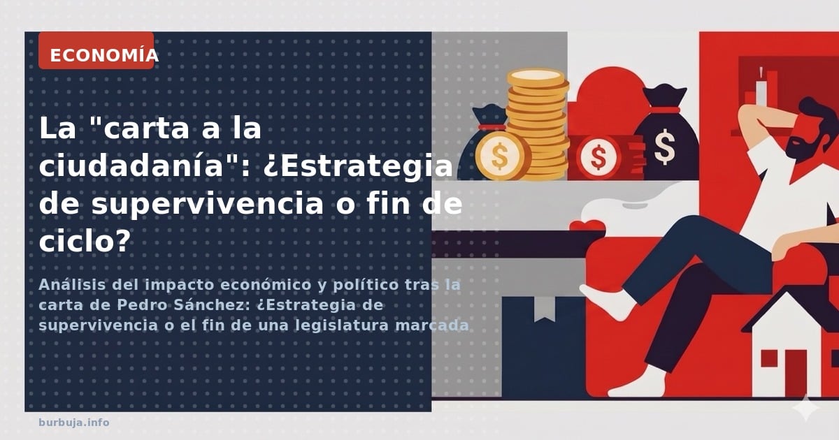 Análisis del impacto económico y político tras la carta de Pedro Sánchez: ¿Estrategia de supervivencia o el fin de una legisl