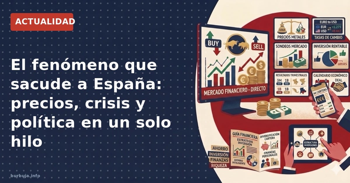 Descubre cómo la burbuja inmobiliaria, económica y política han moldeado España. Datos reales y análisis que no se ven en el 