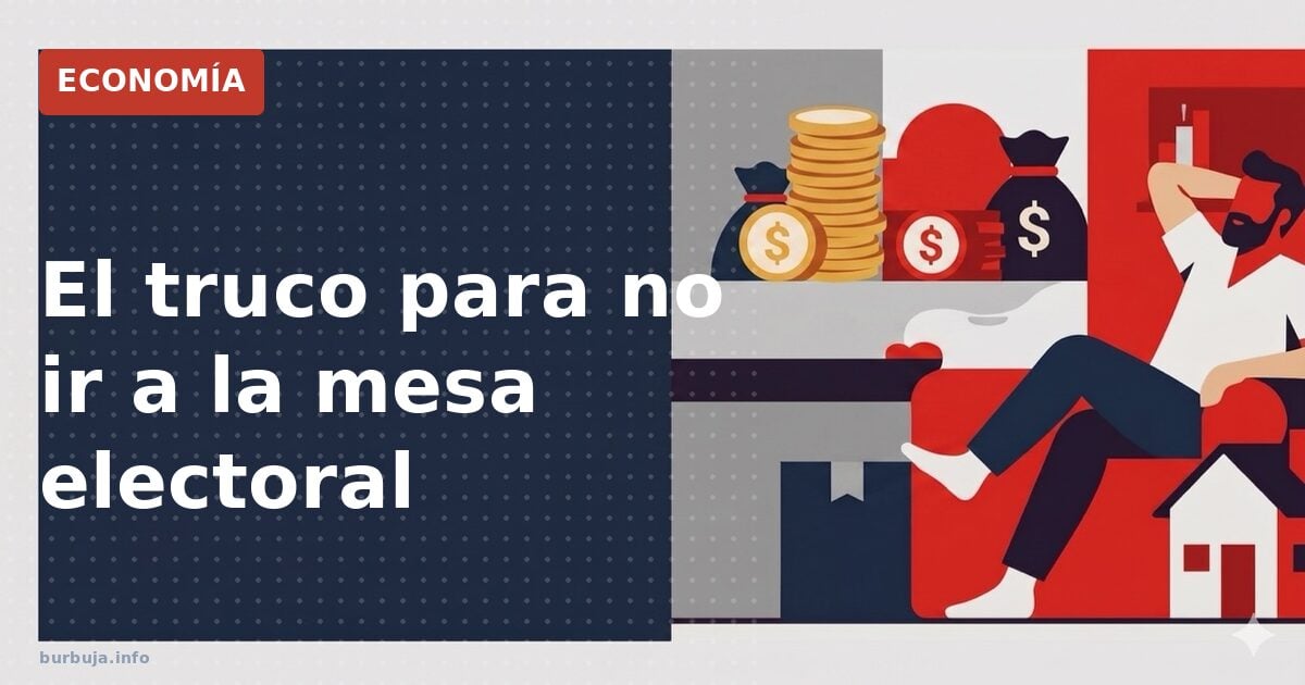 El truco para no ir a la mesa electoral