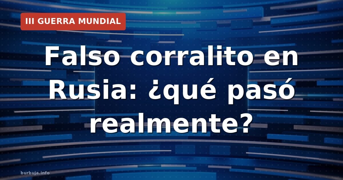 Falso corralito en Rusia: ¿qué pasó realmente?