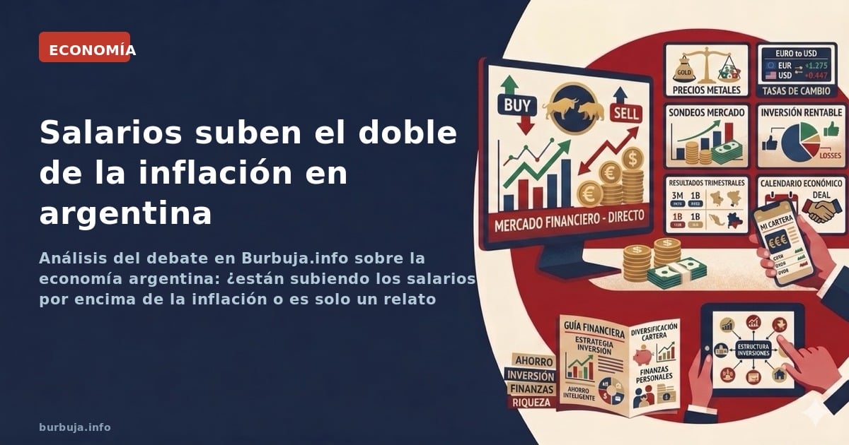 Análisis del debate en Burbuja.info sobre la economía argentina: ¿están subiendo los salarios por encima de la inflación o es