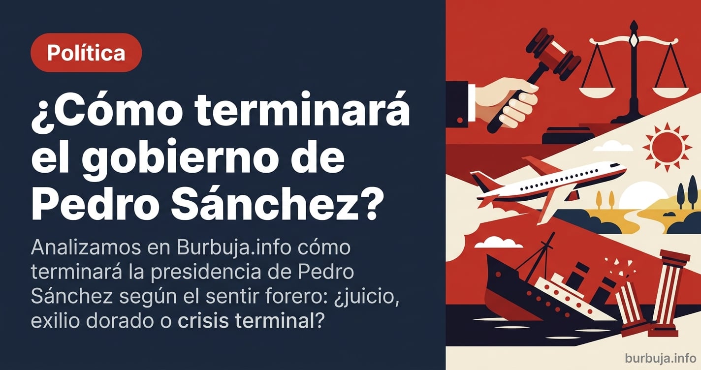 Analizamos en Burbuja.info los escenarios sobre el final de la presidencia de Pedro Sánchez: ¿huida, justicia o perpetuidad e