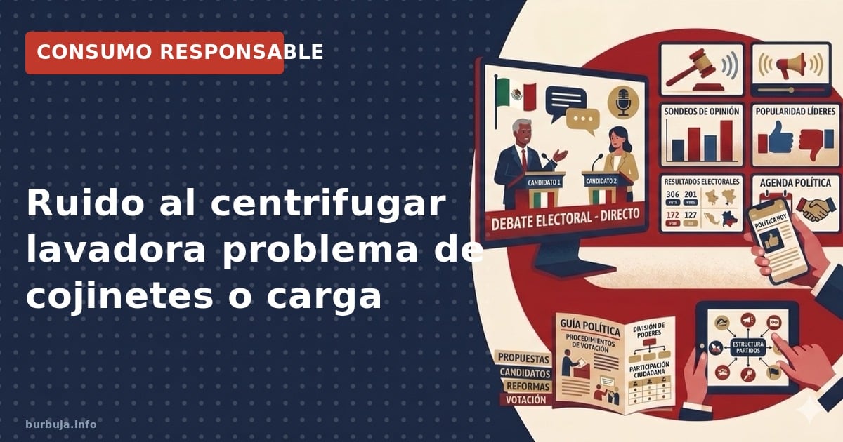 Ruido insoportable al centrifugar lavadora. Analizamos si el fallo es de cojinetes, el coste de reparación y la lógica de com