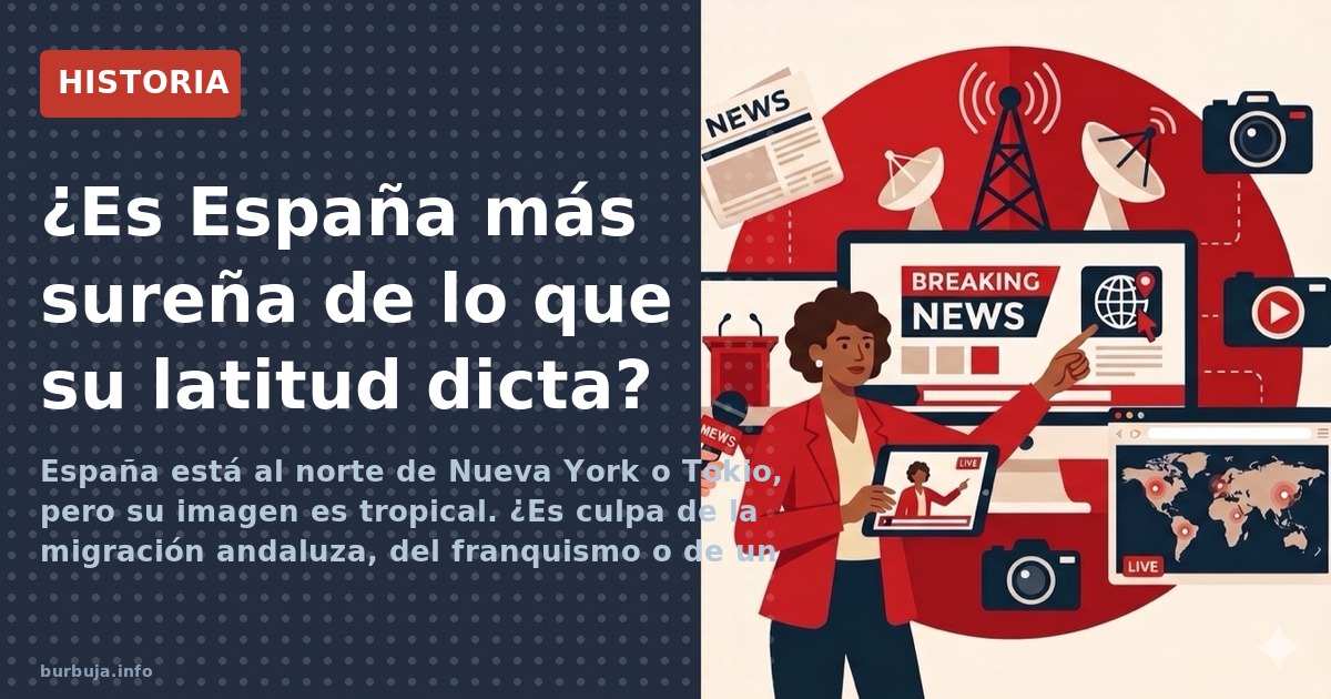España está al norte de Nueva York o Tokio, pero su imagen es tropical. ¿Es culpa de la migración andaluza, del franquismo o 