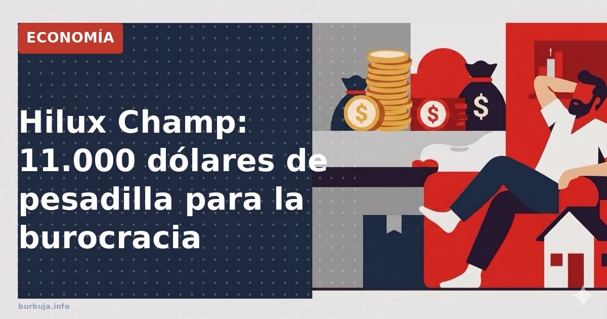 Hilux Champ: 11.000 dólares de pesadilla para la burocracia