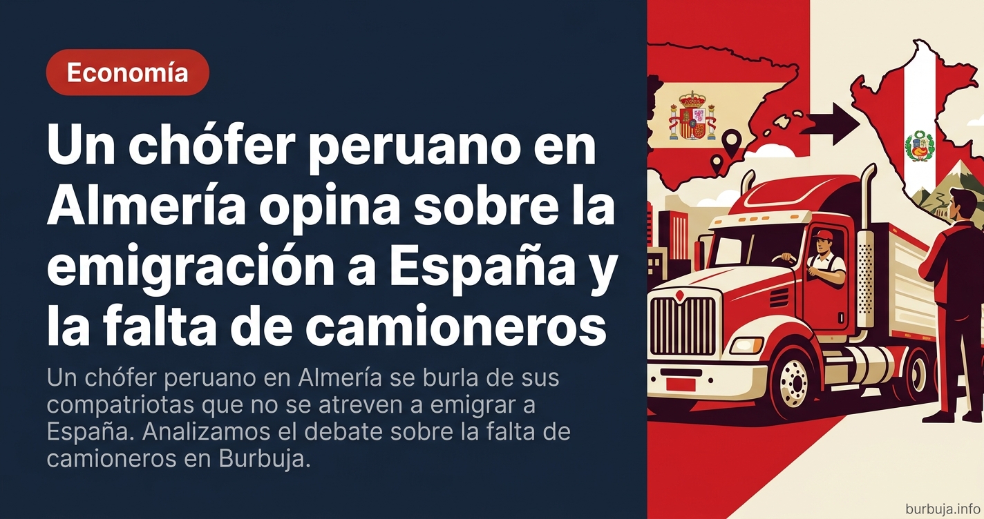 Un chófer peruano en Almería se burla de sus compatriotas que no se atreven a emigrar a España. Analizamos el debate sobre la