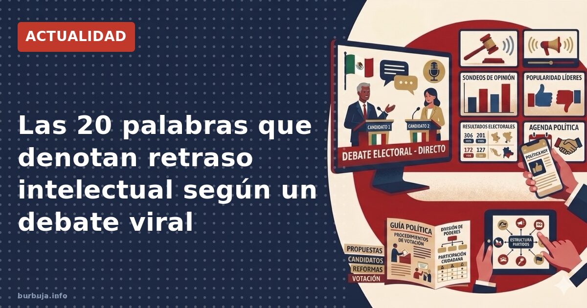 Las 20 palabras que denotan retraso intelectual según un debate viral