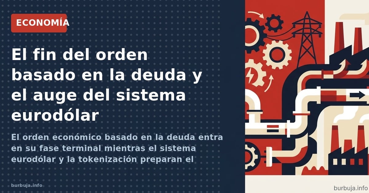 El orden económico basado en la deuda entra en su fase terminal mientras el sistema eurodólar y la tokenización preparan el c