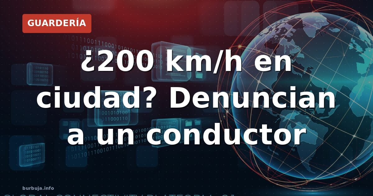 ¿200 km/h en ciudad? Denuncian a un conductor