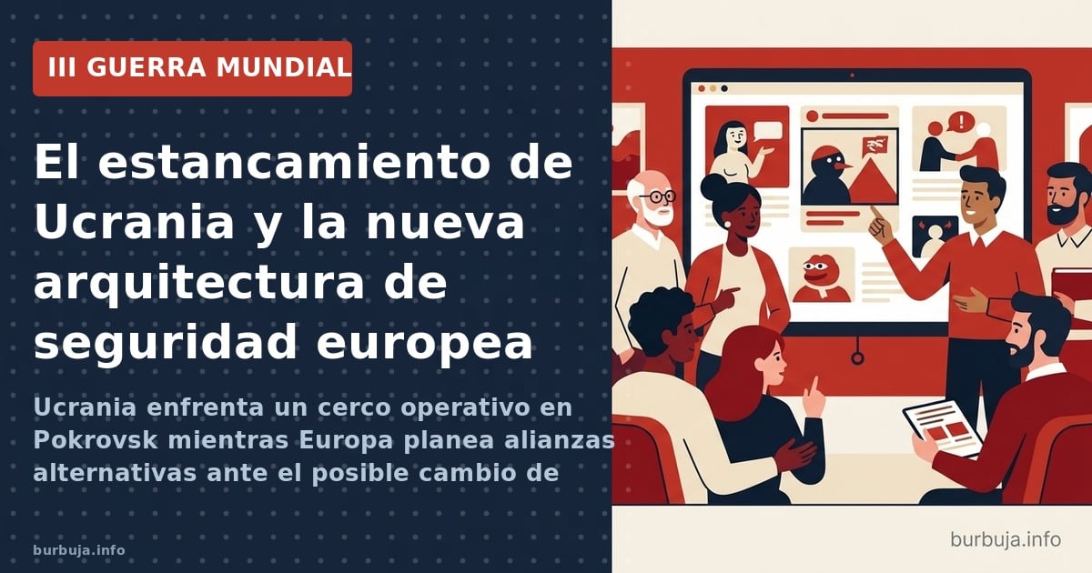 Ucrania enfrenta un cerco operativo en Pokrovsk mientras Europa planea alianzas alternativas ante el posible cambio de políti