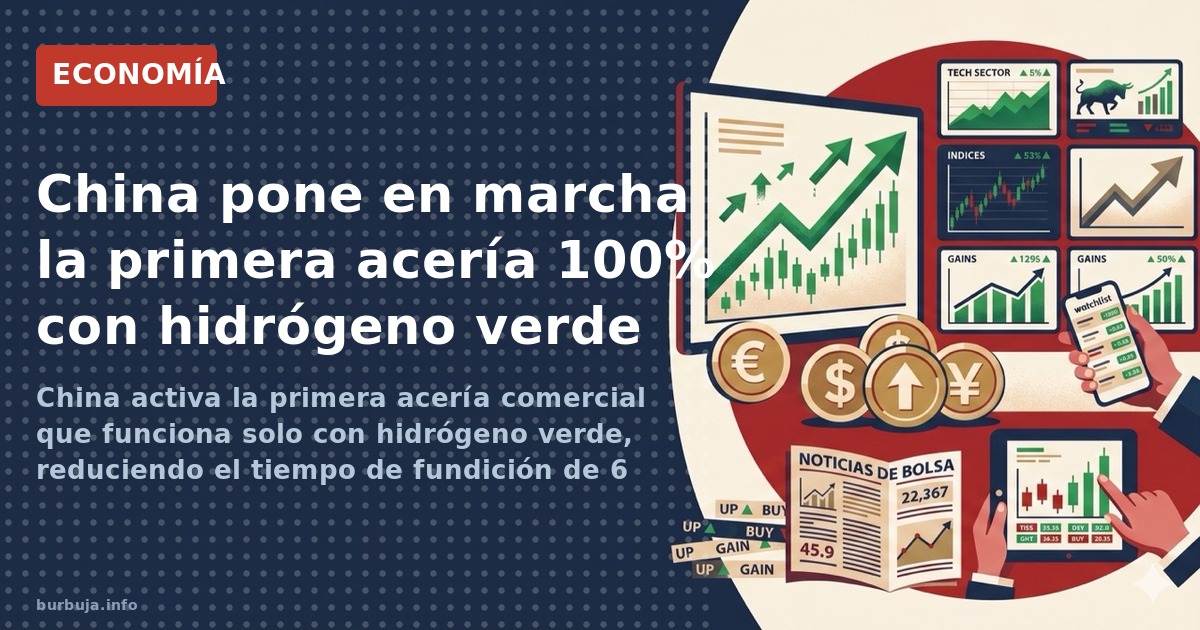 Acería china funciona solo con hidrógeno verde