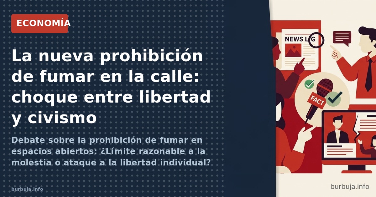 Debate sobre la prohibición de fumar en espacios abiertos: ¿Límite razonable a la molestia o ataque a la libertad individual?