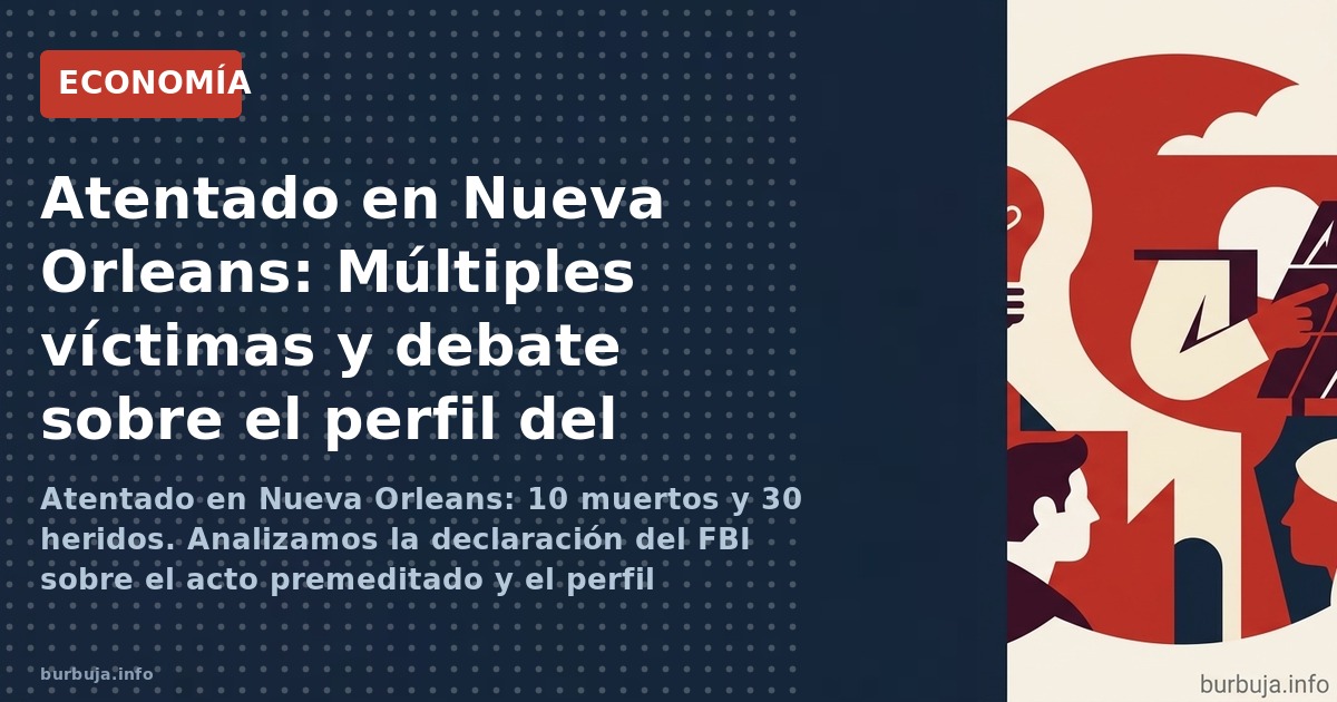 Atentado en Nueva Orleans: 10 muertos y 30 heridos. Analizamos la declaración del FBI sobre el acto premeditado y el perfil m