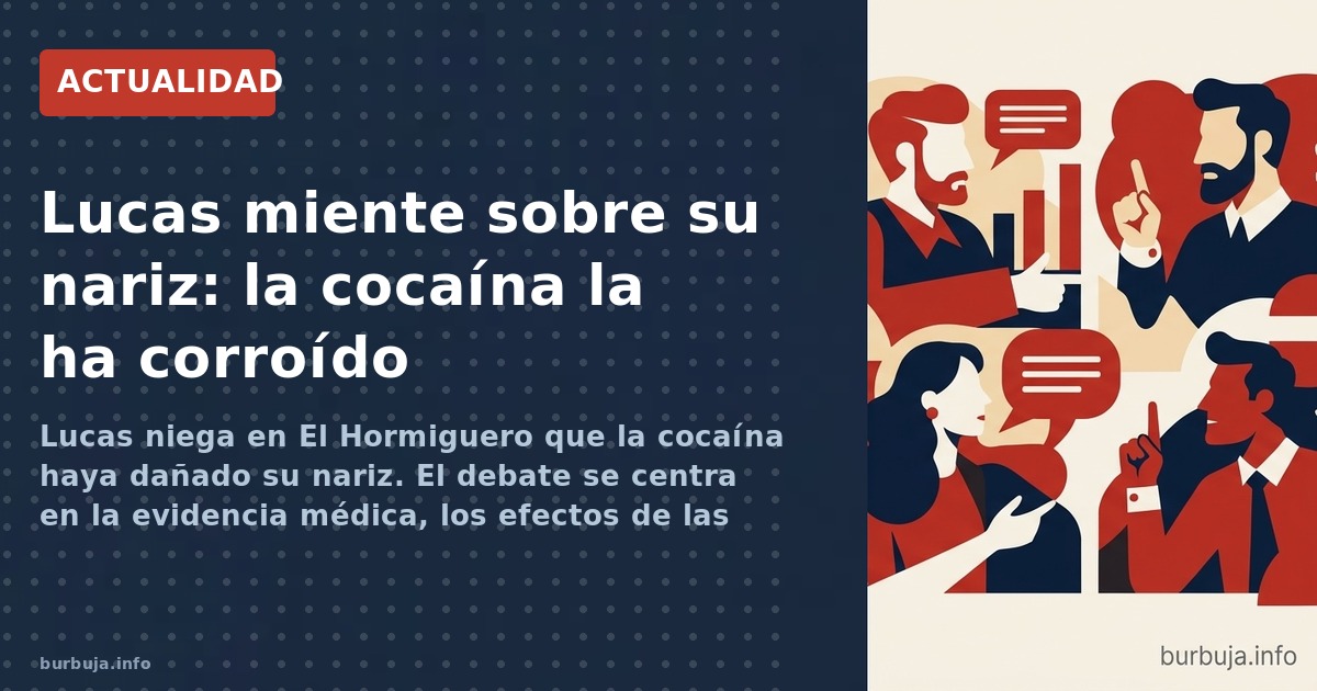 Retrato de Lucas, del dúo Andy y Lucas, cuyo caso de nariz de cocaína y reconstrucción en Turquía ha generado debate