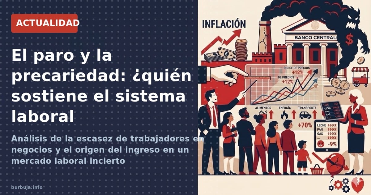 Análisis de la escasez de trabajadores en negocios y el origen del ingreso en un mercado laboral incierto
