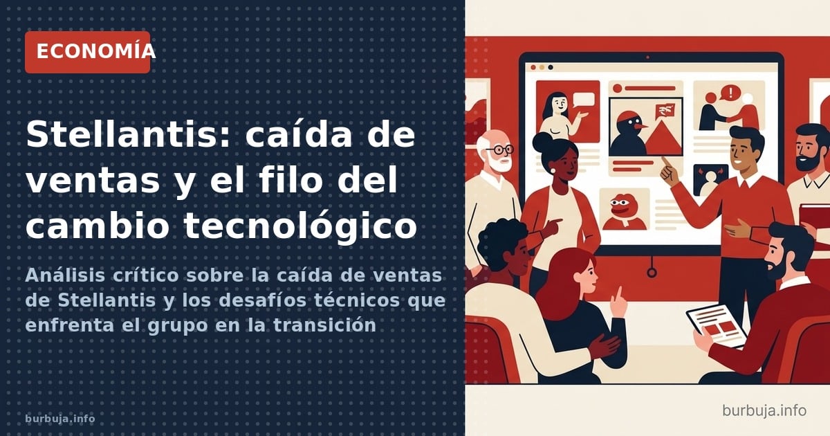 Stellantis: caída de ventas y el filo del cambio tecnológico